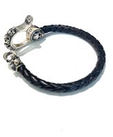 Armband Manuel Bozzi Herr in Silber BRACC UOMO CORDA MOSCHETT TESCHIO - BRACC UOMO CORDA MOSCHETT TESCHIO